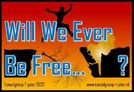 Logo Will We Ever Be Free Logo Will We Ever Be Free